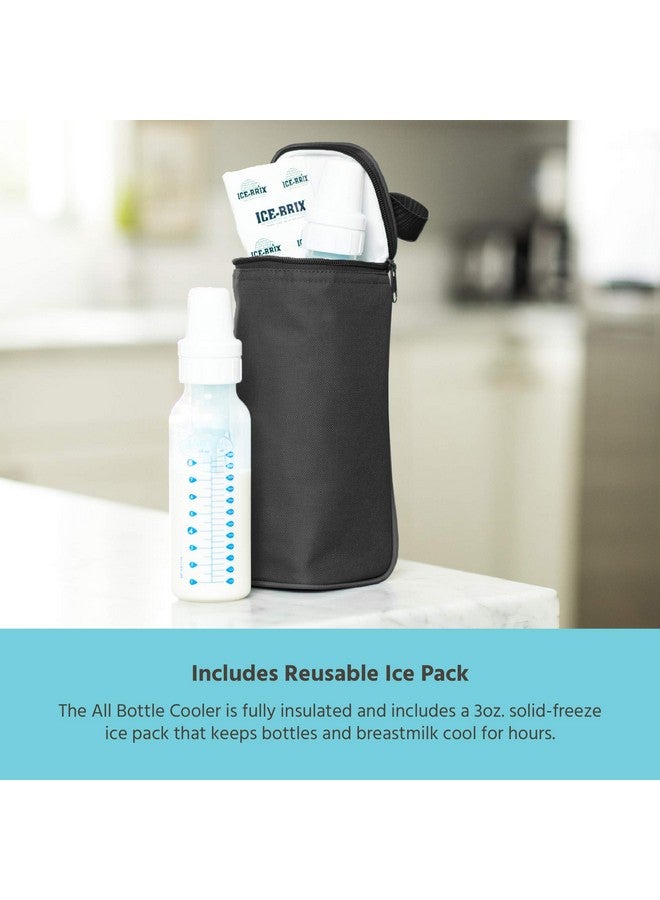 J.L. Childress J.L. Childress Breastmilk Cooler Bag - Insulated & Leak Proof Newborn Bottle Bag - Fits 1-2 Bottles - Daycare & Travel Black  - Image 2