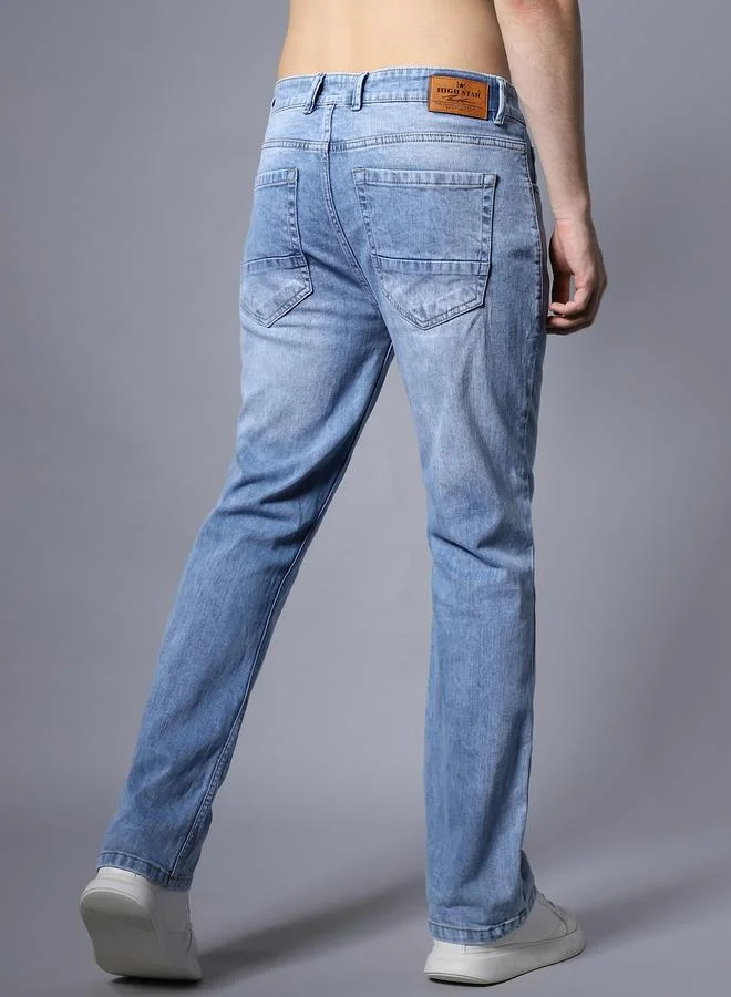 HIGH STAR High Star Mid Rise Regular Fit Faded Jeans