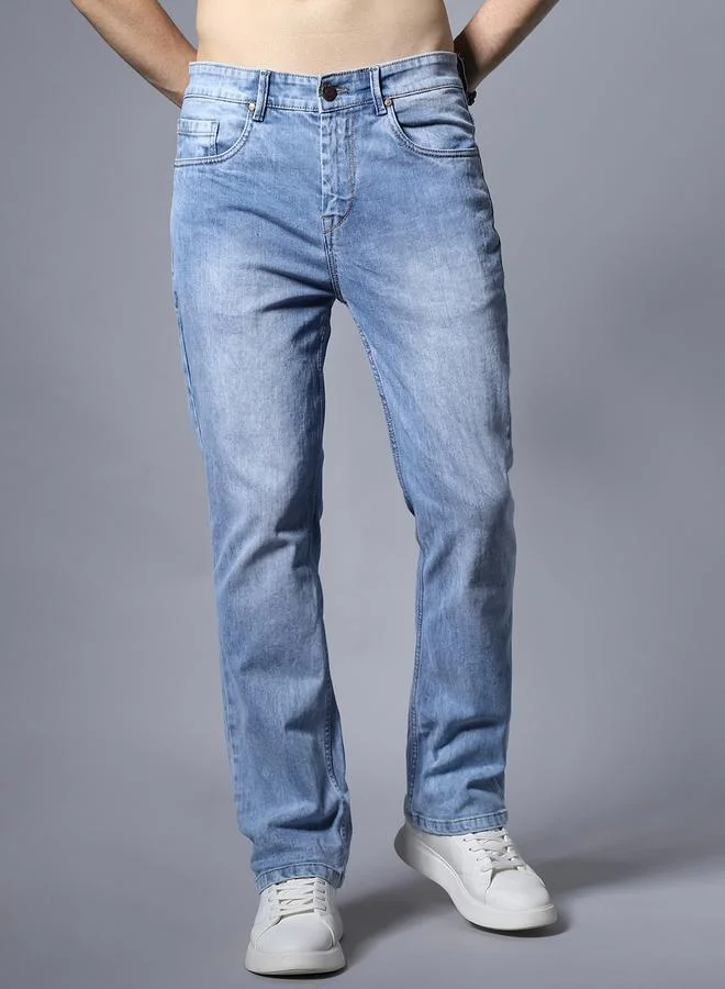 HIGH STAR High Star Mid Rise Regular Fit Faded Jeans