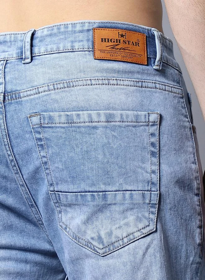 HIGH STAR High Star Mid Rise Regular Fit Faded Jeans