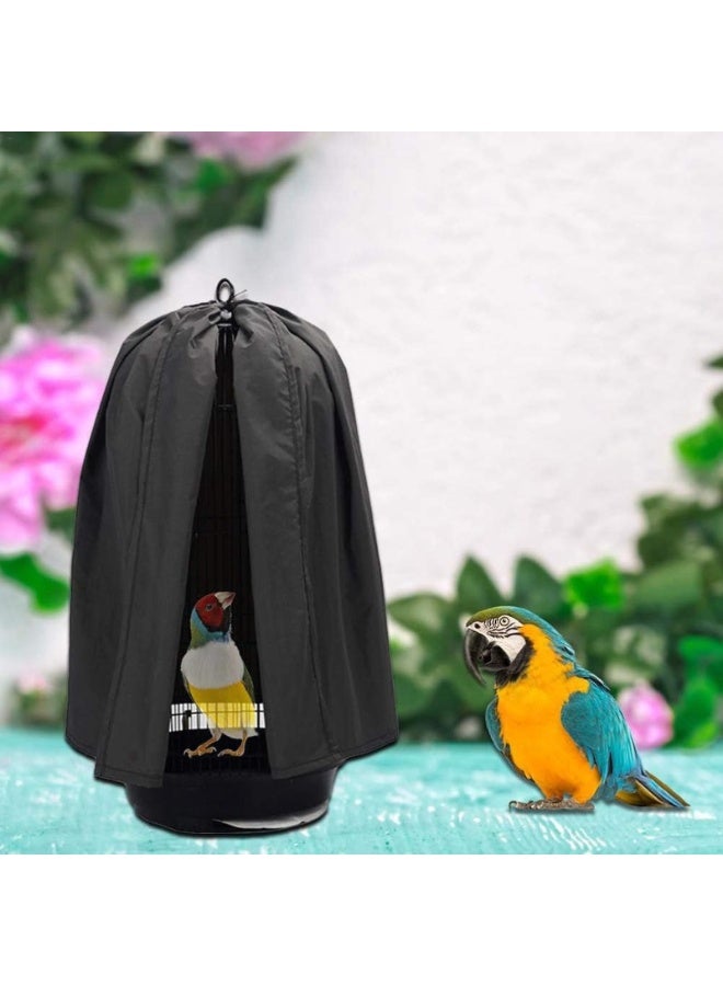Bird Cage Cover Round Dome Breathable Birdcage Cover for Bird Cage Covering Cloth (Grey) - Image 5