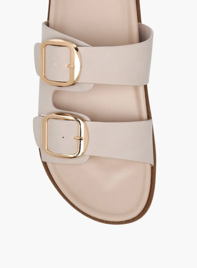 Celeste Women's Buckle Detail Slip-On Sandals - LS10548-54