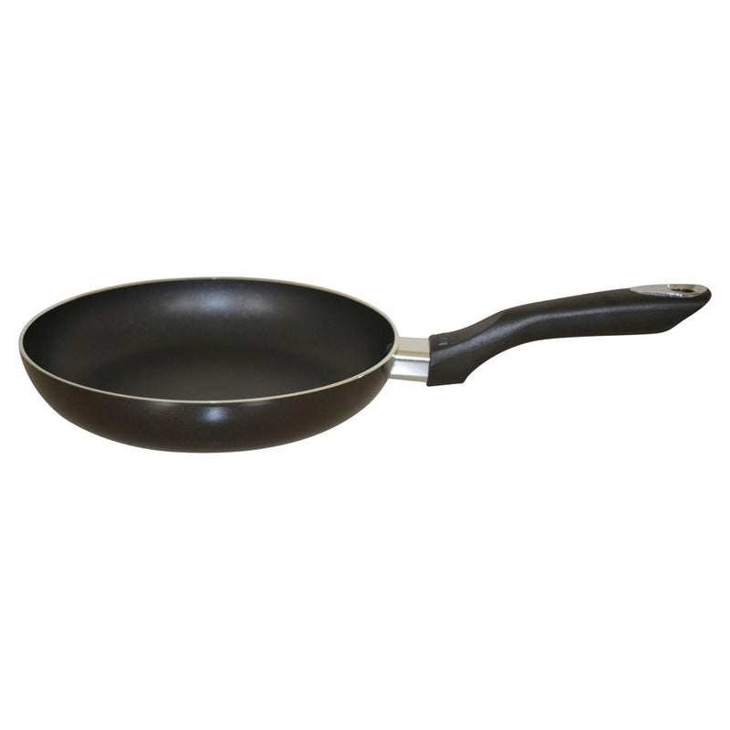 IMUSA 8in Bistro Aluminum Nonstick Fry Pan with Cool Touch Handle, Small Skillet for Eggs, Omelets, Sauteing, and Everyday Cooking, Black - Image 1