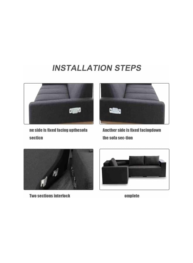 S-TOP 20 PCS Sectional Sofa linker Furniture Connector,Sofa Interlocking Sofa Connector Bracket with Screws - Image 3