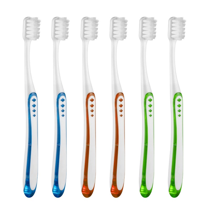 Frekare Extra Soft Toothbrushes for Adults, with 10000 Micro Nano Bristles, for Sensitive Teeth and Gum Recession (Compact Head, 6 Count) - Image 1