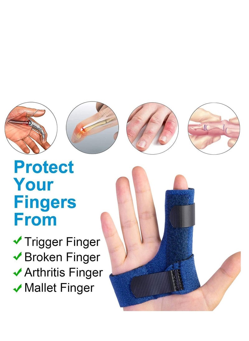 SYOSI - Finger Brace for Right Hand, Splints Trigger Splint Alleviating Locking, Stiffness- Tendon Release and Pain Relief from Stenosing Tenosynovitis- Bonus Fastening Tape - Image 1