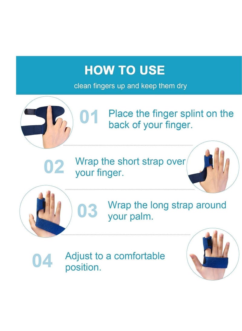 SYOSI - Finger Brace for Right Hand, Splints Trigger Splint Alleviating Locking, Stiffness- Tendon Release and Pain Relief from Stenosing Tenosynovitis- Bonus Fastening Tape - Image 1