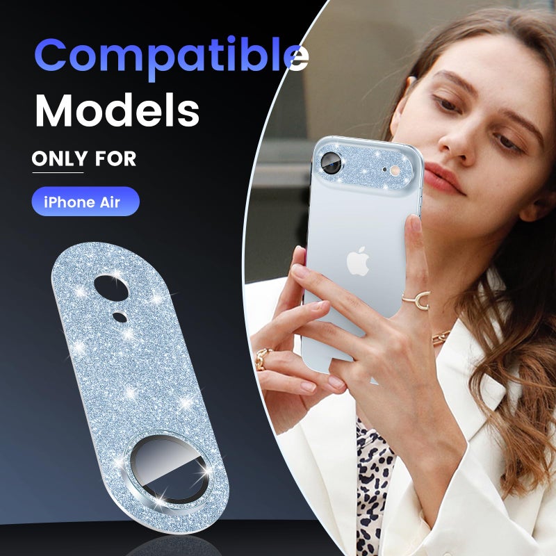 Tensea for iPhone 17 Air Camera Lens Protector, Metal Aluminum Alloy Tempered Glass Cover Camera Screen Protector Accessories, Case-Compatible for iPhone 17 Air 6.5inch - Image 2