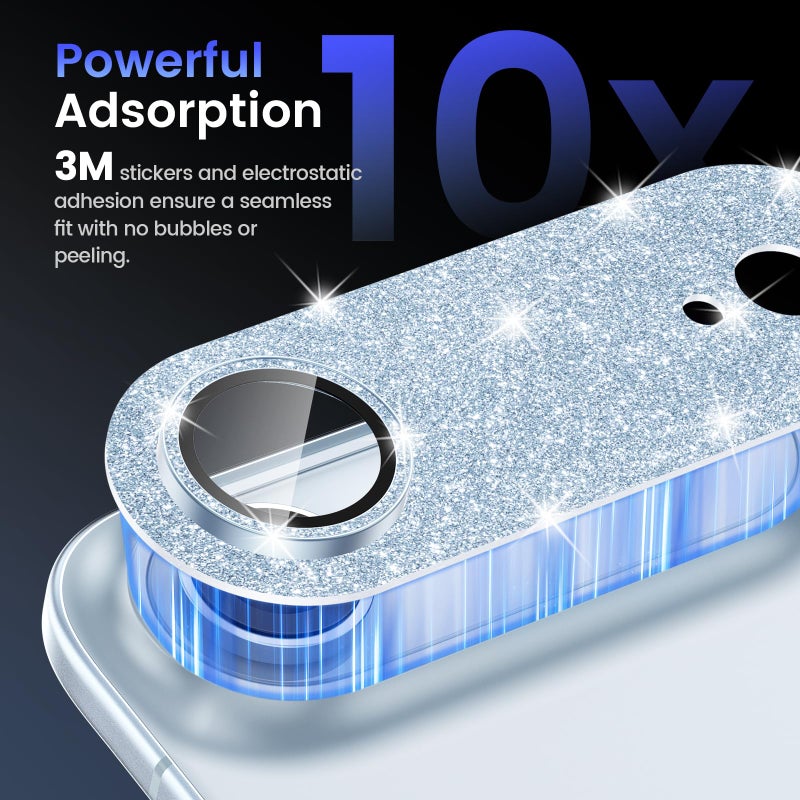 Tensea for iPhone 17 Air Camera Lens Protector, Metal Aluminum Alloy Tempered Glass Cover Camera Screen Protector Accessories, Case-Compatible for iPhone 17 Air 6.5inch - Image 4