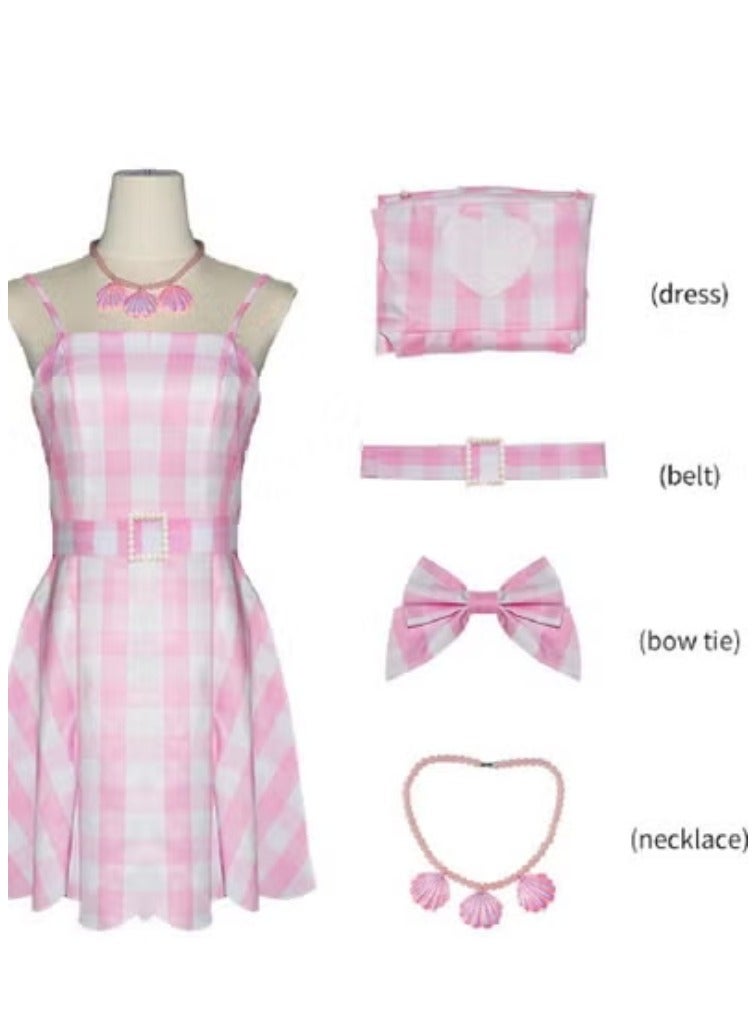 4 Piece Set Barbie Princess Costume, Cosplay Halloween Costumes for Women Party Birthday Dress Up - Image 1
