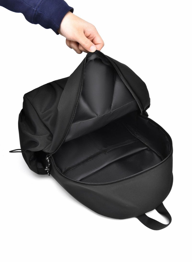 SKT Shiketro Simple Large Capacity Backpack In Gray  - Image 4