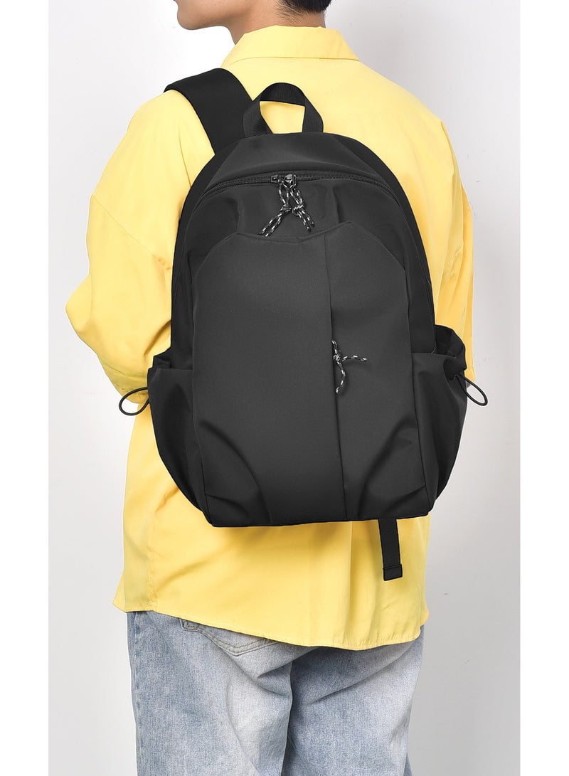 SKT Shiketro Simple Large Capacity Backpack In Gray  - Image 5