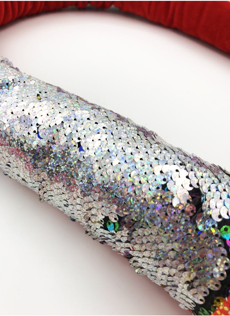 MissTiara - Wild Sequin Snake Plush Stuffed Animal Plush Toy Reversible Flip Sequin Toys for Kids 140 CM - Image 1
