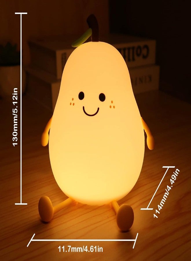 GALV Night Light for Kids, 16 Color Changing Silicone Lamp, USB Rechargeable, Kids Room Decor, Pears Stature - Image 2