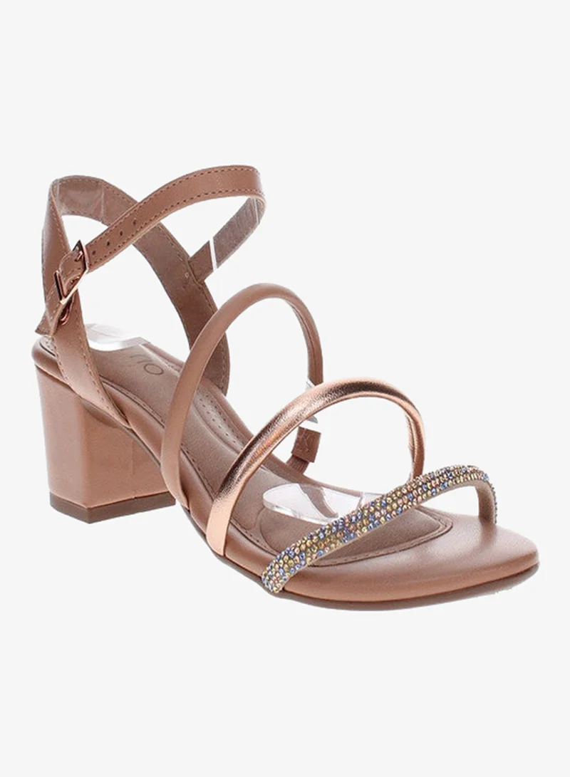 Mid Heels Sandals for Women – Sling Back Heel Sandals for Girls with Ankle Strap