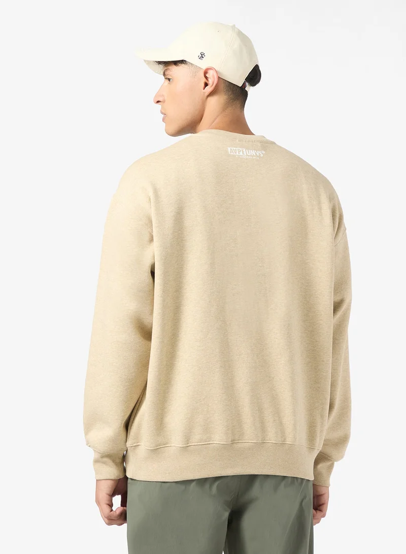 ايه ايه بي إي سويت شيرت بياقة دائرية أساسي