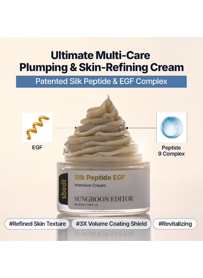 SUNGBOON EDITOR Silk Peptide EGF Volume Lifting Cream 50ml - Image 3