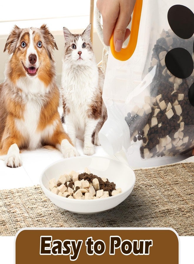 Beeveer 10 Lbs Dog Food Storage Containers 4 Pcs Dog Food Travel Bags and 4 Pcs Silicone Funnel, Pet Portable Containers with Pour Spout to Keep Fresh for Cereal, Dogs, Cats, Bird Seed - Image 4