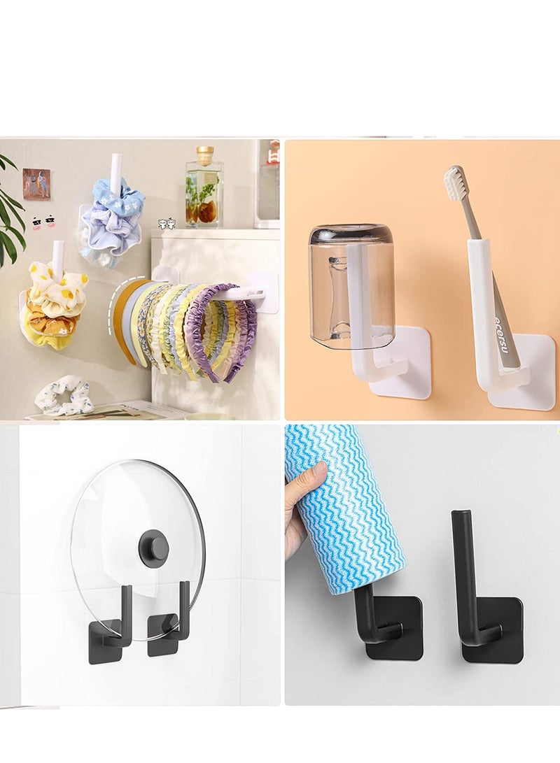 Hat Rack for Baseball Caps,  Adhesive Hat Hooks for Wall, Strong Hold Hat Hangers, No Drilling Cap Organizer, Hat Hooks for Baseball Caps, Hat Holder Organizer for Wall, Door, Closet, Office 2PCS - Image 5