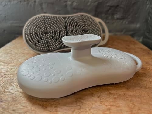 Chicago Comb MOOFAH™ Body Scrubber- Deep Cleansing, Gentle Exfoliation for Smoother Skin, Soft-Touch Bristles, Made in USA by Chicago Comb, Easy Rinse, Quick-Dry (Shadow Grey) - Image 2