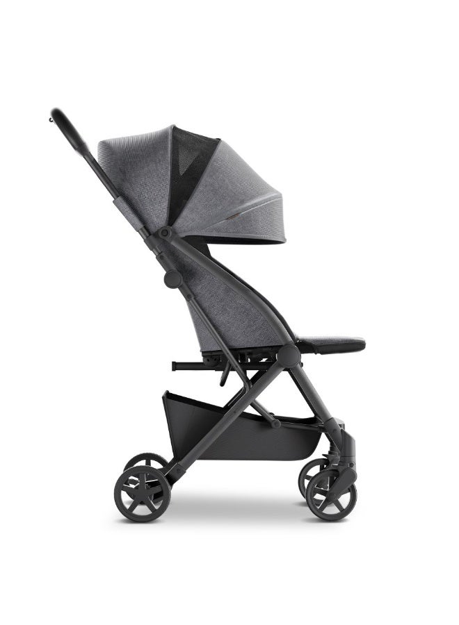 Mompush - Lithe V2 Lightweight Travel Stroller, Grey, 0-3 Y - Image 2