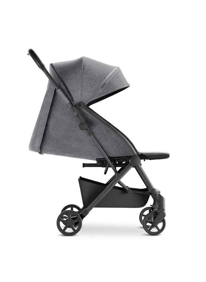 Mompush - Lithe V2 Lightweight Travel Stroller, Grey, 0-3 Y - Image 3