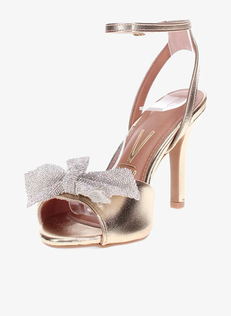 VIZZANO Vizzano Ladies Party Sandals Gold | Made In Brazil