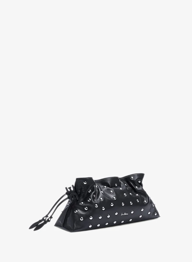 Sam Edelman Black Poppy Oversized  Drawstring Clutch for Women | Best Price UAE
