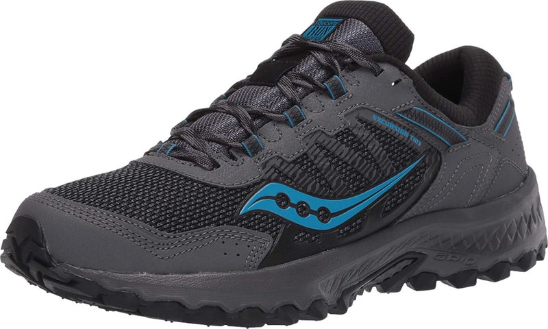 Saucony Men's Versafoam Excursion TR13 Trail Running Shoe, Charcoal/Blue, 12 M US
