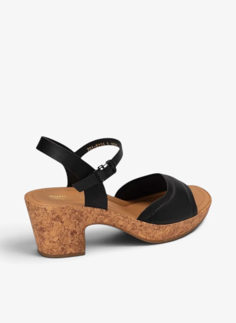 Bata  Block‑Heel Sandals with Adjustable Back Strap for Women | Best Price UAE