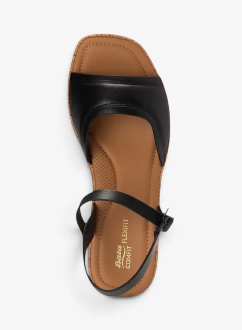 Bata  Block‑Heel Sandals with Adjustable Back Strap for Women | Best Price UAE