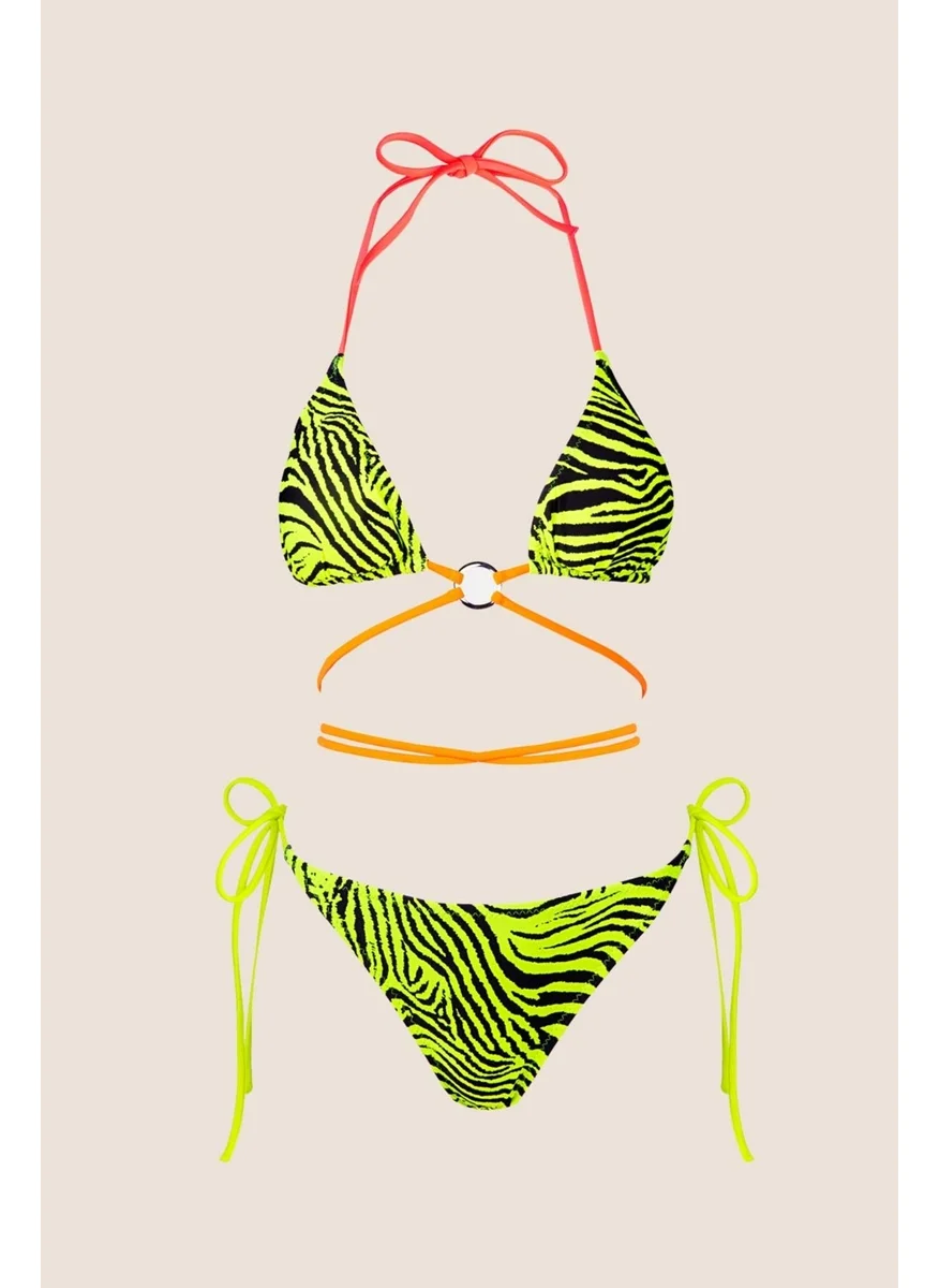 Ayyıldız Crescent Moon 40712 Yellow Bikini Set