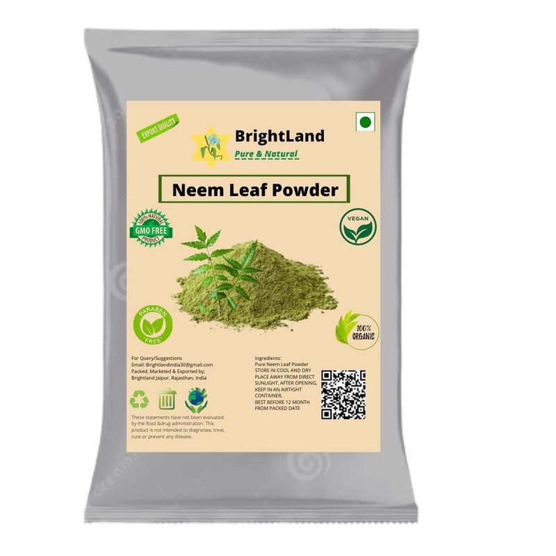 Brightland Multani Mitti powder Sandalwood Orange Peel Neem Rose Amla Reetha Shikakai Bhringraj Hibiscus powder face packhair pack 40g Each 400gm - Image 5