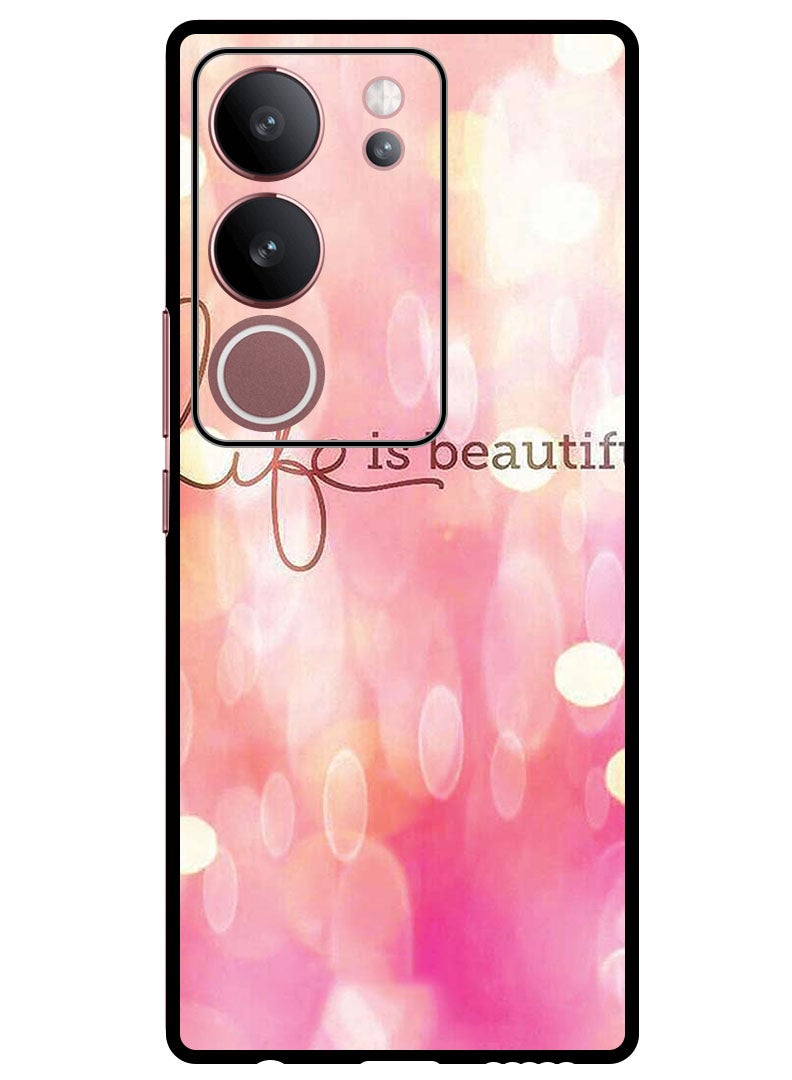 Theodor Protective Case Anti Scratch Shock Proof Bumper Cover For Vivo S17 - S17 Pro Life Is Beautiful - Image 1