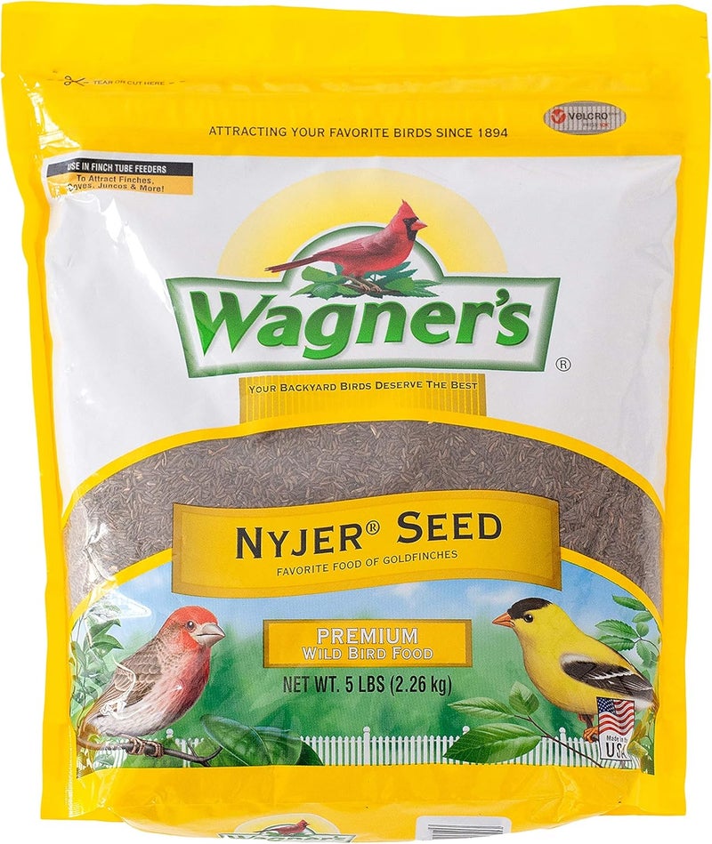 فاجنرز طعام الطيور البرية من بذور النيجر (Wagner’s 62051 Nyjer Seed Wild Bird Food)، عبوة وزنها 5 أرطال - Image 1