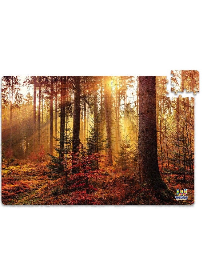 Webby Kids Forest Sun Rise Jigsaw Puzzle, 252 Pieces