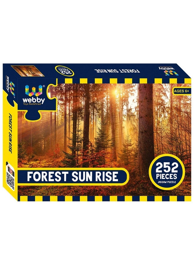 Webby Kids Forest Sun Rise Jigsaw Puzzle, 252 Pieces