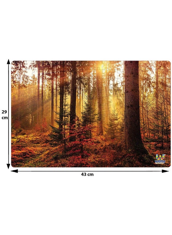 Webby Kids Forest Sun Rise Jigsaw Puzzle, 252 Pieces