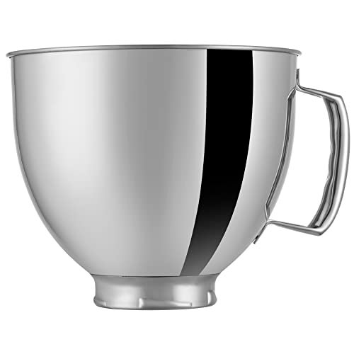 ULTICOR 5 QT Stainless Steel Mixer Bowl Compatible With KITCHENAID TILT-HEAD STAND MIXERS 4.5-Quart (4.3 L) And 5-Quart (4.7 L) (Stainless Steel Polished) - Image 5