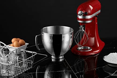 ULTICOR 5 QT Stainless Steel Mixer Bowl Compatible With KITCHENAID TILT-HEAD STAND MIXERS 4.5-Quart (4.3 L) And 5-Quart (4.7 L) (Stainless Steel Polished) - Image 4