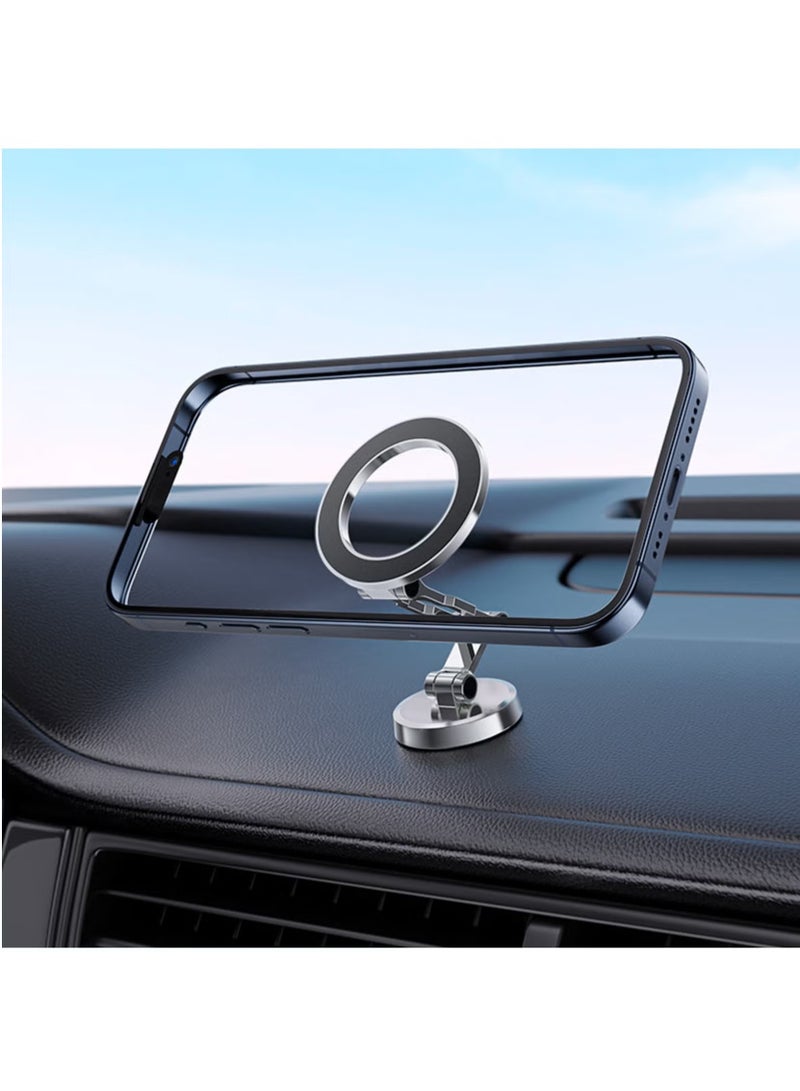 TIGER D20 Car Mount Magnetic  Holder – Universal Magnetic Phone Holder for Dashboard & Windshield, 360° Adjustable, Strong Grip, Compatible with All Smartphones (Black) - Image 2