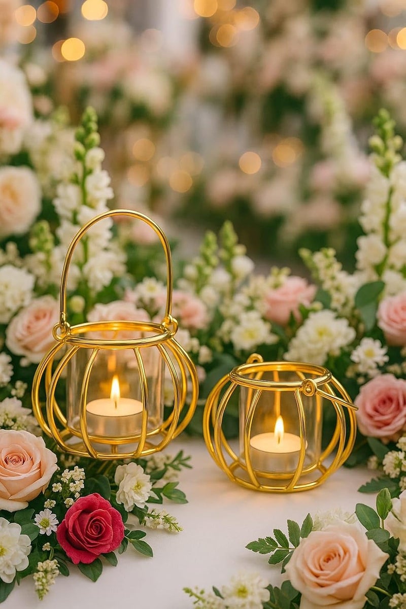 CentraLit فوانيس معلقة لتزيين ديوالي | حامل شمعة شاي زجاجي | لمسة ديكور منزلي للمهرجانات | هدية عودة لمناسبة تدشين المنزل | قطعة زخرفية صغيرة لديوالي والهدايا - Image 5