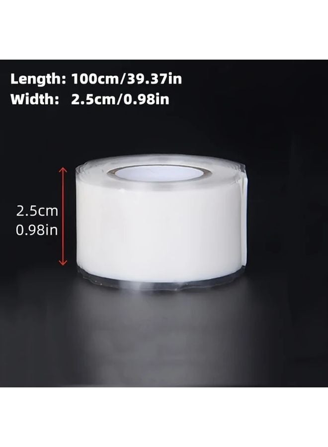 White Self Adhesive Repair Tape Instant Leak Fix for Kitchen Plumbing PVC Glass Metal Stone Tool Free Durable Flexible - Image 4