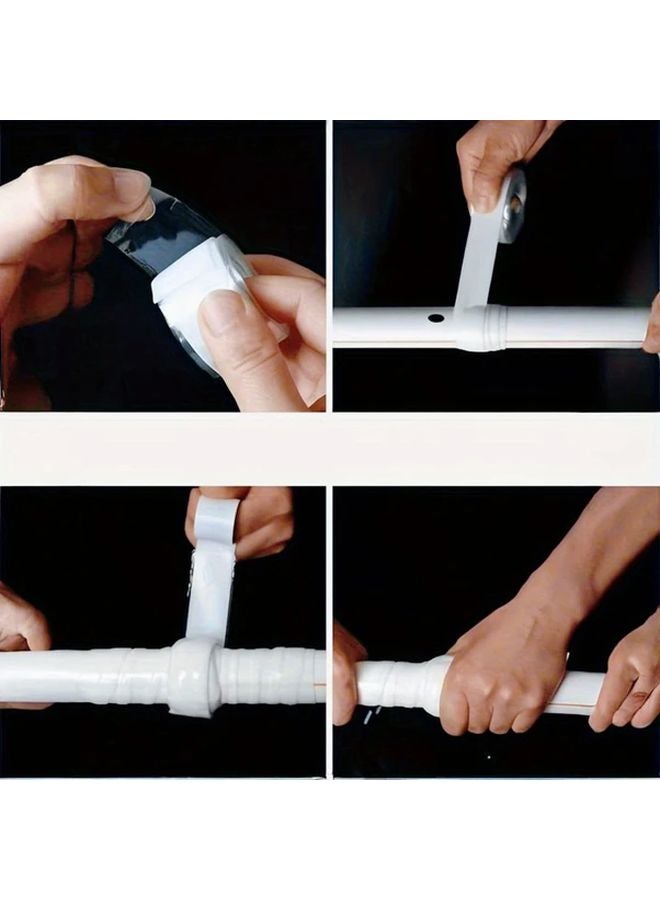 White Self Adhesive Repair Tape Instant Leak Fix for Kitchen Plumbing PVC Glass Metal Stone Tool Free Durable Flexible - Image 5