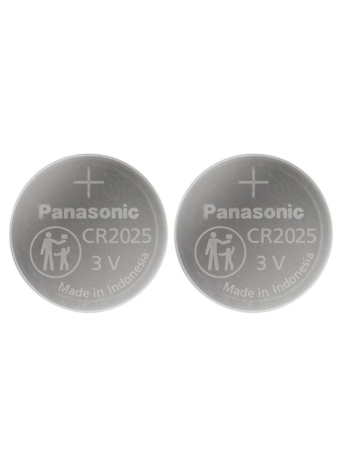 Panasonic 2 CR2025 Lithium 3v Coin Battery - Image 1