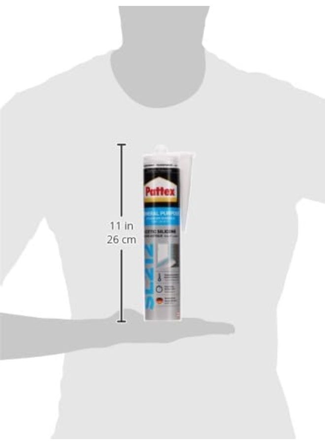 Pattex - Pattex Sl212 Transparent Silicone, 280 Ml - Image 1
