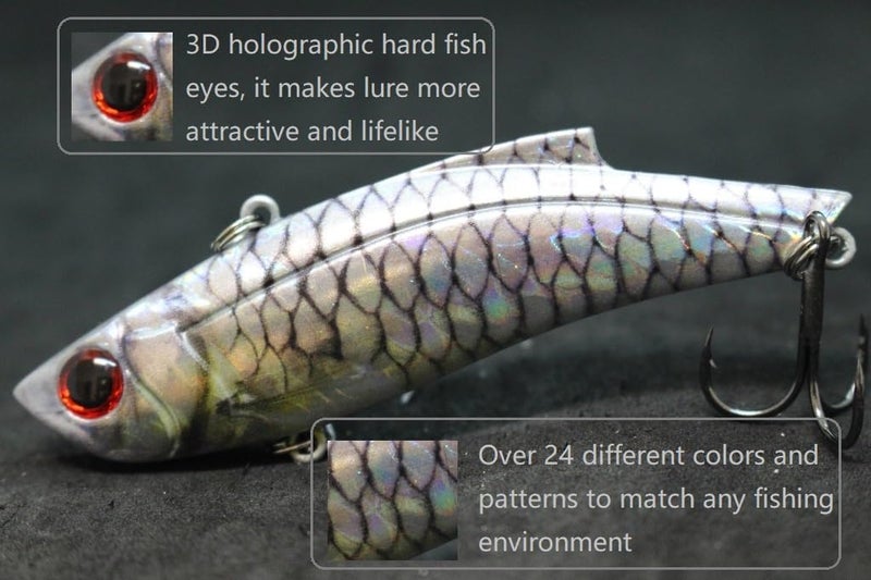 wLure Minnow Crankbait for Bass Fishing Bass Lure Jerkbait Fishing Lures and Tackle Box - Image 4