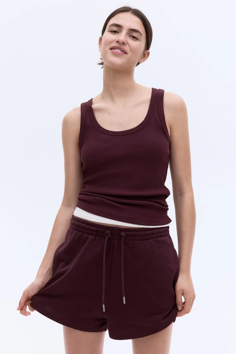 اتش اند ام شورت من نسيج سميك