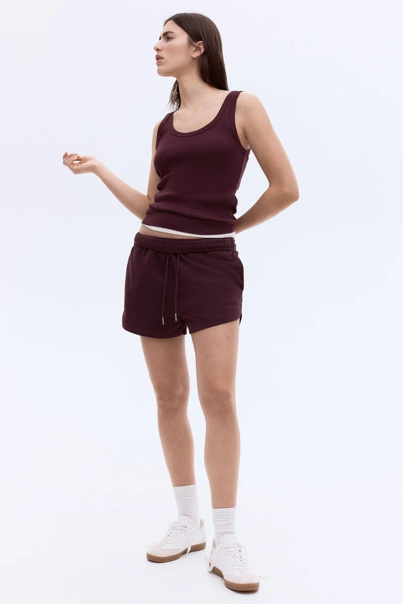 اتش اند ام شورت من نسيج سميك