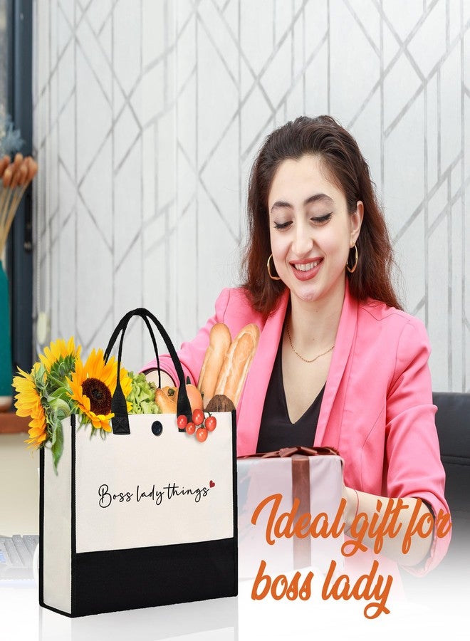 Afterprints هدايا مديرة بعد الطباعة للنساء، أفضل حقيبة قماش للتسوق للمديرات، هدايا ليوم المديرات، عيد الميلاد، مغادرة المديرات، حقيبة سفر للشاطئ - Image 2